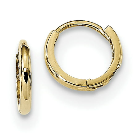 14k Yellow Gold Hinged Hoop Earrings Ear Hoops Set Fine Jewelry For Women Gift (Best Gold Hoop Earrings)