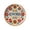 A003- Style C, variant on Metal Wall Art Sign, Home Sign Wall Decor, Boho Wall Decor, Floral Wall Decor, 8 Inch Diameter Round Welcome to My Happy Place Hanging Decoration for Indoor Living Room, Entryway,