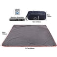 thumbnail image 2 of RedSwing Large Waterproof Stadium Blanket for Cold Weather, Soft Warm Fleece Windproof Camping Blanket for Outdoor Sports, 79x 59in, 2 of 8
