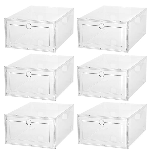 GOOHOCHY 6 cajas transparentes para guardar zapatos, tipo cajón.