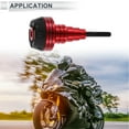 thumbnail image 3 of 20mm Motorcycle Slider Frame Aluminum Alloy Plastic Wheel Fairing Protection Crash Pad Protector Guard 62mm 136mm Red 1 Pc, 3 of 7