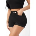 thumbnail image 3 of Short De Mezclilla Sexy Corto Casual Mujer Negro Doblez, 3 of 7