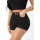 thumbnail image 3 of Short De Mezclilla Sexy Corto Casual Mujer Negro Doblez, 3 of 7
