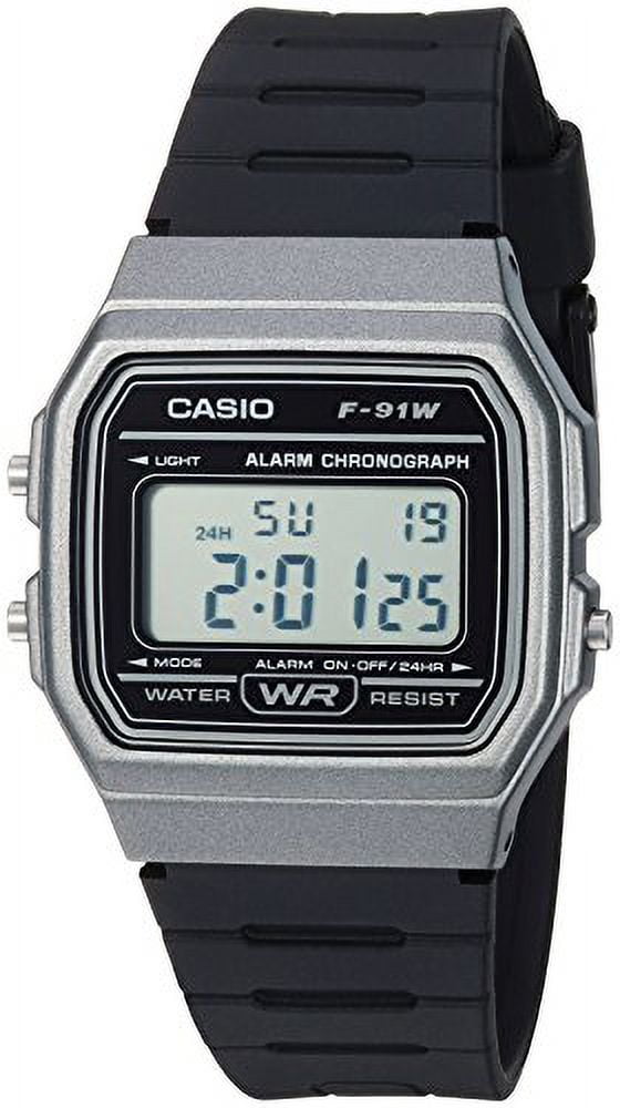F91W-1 | Steel Black Digital Watch | CASIO