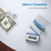 Reshow Blank Microcassette Recording Tapes 60-Min for Lectures & Seminars – 3-Pack