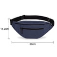 thumbnail image 2 of Waterproof waist bag Leisure sports waist bag Fitness waist bag Mobile phone bag Travel running diagonal chest bag-navy blue, 2 of 5