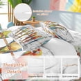 thumbnail image 2 of King 4 Piece Bedding Set Watercolor Parrot on Vintage Postcard Soft Breathable Duvet Cover and Pillowcase, Colorful Bird Letter Texture Duvet Cover Set Bed Sheets for Bedroom Dormitory Guest Room, 2 of 9