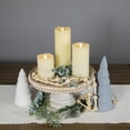 thumbnail image 3 of Northlight LED Flickering Flameless Wax Pillar Candles - 8" - Cream - Set of 3, 3 of 7