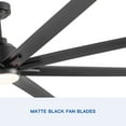 thumbnail image 3 of 72'' Ceiling Fan with Light,Flush Mount Ceiling fans with Remote Control,3 Color Dimmable 6 Speeds 8 Blades Reversible LED Ceiling Fan for Living Room Bedroom Office Kitchen, 3 of 8