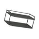 thumbnail image 4 of Estante de enrutador para montaje en pared, de metal, estable, diseño hueco, piezas resistentes, estante flotante 30x26x13cm, 4 of 9