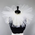 thumbnail image 5 of Clown Tulle Ruffled Collar,Renaissance Victorian Ruffle Collar, Retro Mesh Neck Ruff Ruffle Collar, 5 of 7