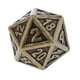 thumbnail image 4 of Dados poliédricos D20 de 20 caras, tamaño estándar para Dragon Scale Dungeons &amp; Dragons cobre, 4 of 9