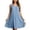 Light Blue A, variant on Dresses for Women Solid Sleeveless V Neck Plus Size Loose Mid-Length Sundress for Everyday Wear