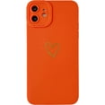 thumbnail image 4 of for iPhone 11 Case 6.1" 2019, Side&Back Cute Plated Love Heart with Anti-Fall Lens Cameras Cover Protection Soft TPU Shockproof Anti-Fingerprint Phone Cases for Women Girls Men -Orange, 4 of 16