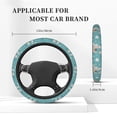 thumbnail image 5 of Balery Teal Mama Llama print Steering Wheel Covers Elastic Skidproof Steering Wheel Protective Cover Case for Men Women Universal 15 Inches Cars Accessories, 5 of 8