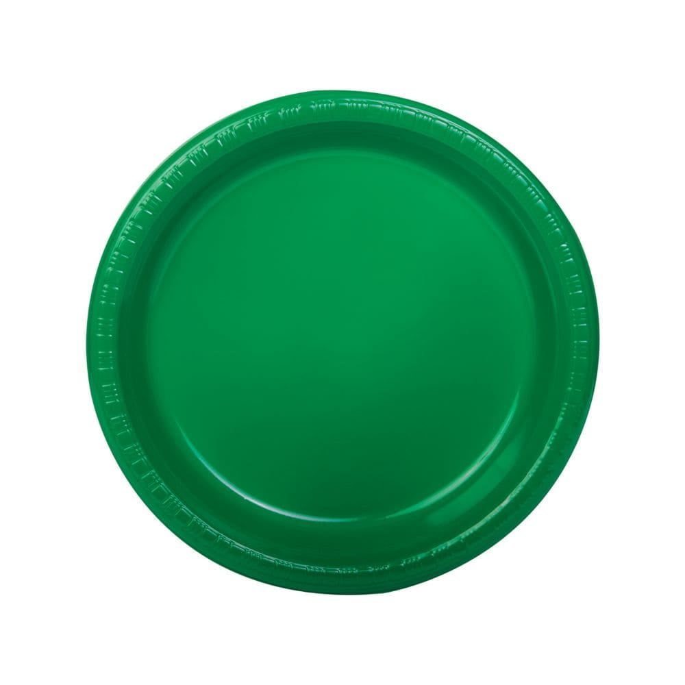 9" Green Plastic Plates (20Pc) Party Supplies 20 Pieces Walmart