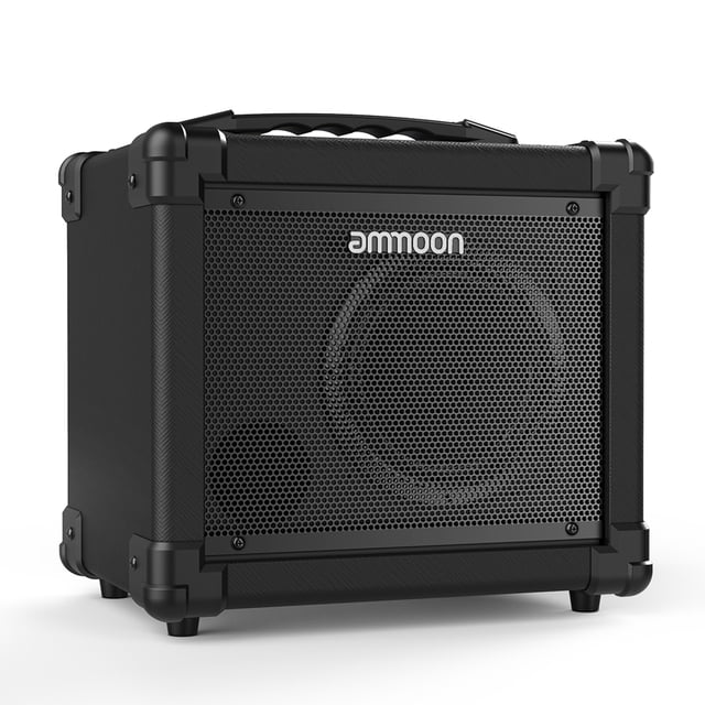 Amplificador de audio Ammoon GA-10 10W amplificador de guitarra eléctrica portátil Amp BT altavoz admite modos de limpieza / distorsión AUX IN Gain Bass Treble Control de volumen Abody Amplificador de audio