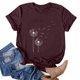 thumbnail image 2 of Blusa de camiseta informal con estampado de manga corta y cuello redondo de verano para mujer a la moda Fridja  hjk1198, 2 of 4