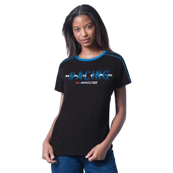 Women's G-III 4Her by Carl Banks  Black NASCAR Coaching T-Shirt