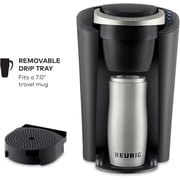 Keurig K-Compact Single-Serve K-Cup Pod Coffee Maker, with 3 Brew Sizes, Smart Start Feature, 36oz Removable Reservoir, Black