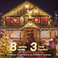 thumbnail image 3 of Christmas Lights, 198 FT 600 LED Outdoor Waterproof Christmas Tree Lights with 8 Modes Remote Timer, Fairy Lights for House Yard Outside Indoor Xmas Decorations Warm White, 3 of 7