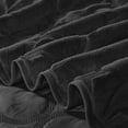 thumbnail image 5 of Home Soft Things 7 Piece Ogee Faux Fur Embroidery Bedspread Set - Black - Queen (90" x 90"), 5 of 8