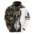 thumbnail image 3 of Sudadera con capucha con estampado 3D de perro de camuflaje para hombre, ropa de calle informal para hombre, chándal con estampado de perros y mascotas, jersey de camuflaje de Schnauzer y pastor alemá, 3 of 5