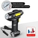 thumbnail image 5 of Inflador de neumáticos de coche de 12 V con manómetro digital | Inflado rápido de 40 l/min para coches, SUV y motos | Máx. 150 psi, cable de 3 m, luz LED y 3 boquillas | Compresor de aire portátil, 5 of 9