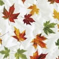 thumbnail image 6 of HAOXIT Autumn Maple Leaves with Elastic Edge, Round Table Cloth Thanksgiving Fall Leaf Washable Reusable Table Cover for Kitchen Dining Party Picnic 46-50, 6 of 8