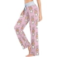 thumbnail image 2 of FREEAMG Womens Comfy Drawstring Lounge Pajama Pants Sleepwear Bottom, 2 of 5