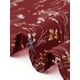 thumbnail image 5 of Vestido de Cuello Cuadrado INSPIRE CHIC para Mujeres con Estrellas Metálicas de Manga Corta A-Line con Cintura Elástica Midi S Rojo Oscuro, 5 of 6