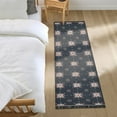 thumbnail image 3 of Yayeee Runner Rug for Bedroom 2'x6' Machine Washable Hallway Non Slip Mat, Red Fireworks Pattern, 3 of 8