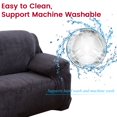 thumbnail image 6 of JIAN YA NA Thick Velvet Sofa Covers Stretch Couch Covers for 1/2/3/4 Seater Cushion Soft Sofa Cover Protector(Dark Gray,3-Seater Sofa), 6 of 7