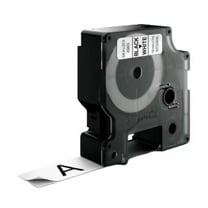 DYMO Rhino Industrial Vinyl Labels, 3/8", Black Print on White Tape
