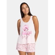 Strawberry Shortcake Women's and Women's Plus Tank Top and Shorts Pajama Set, 2-Piece, Sizes XS-3X