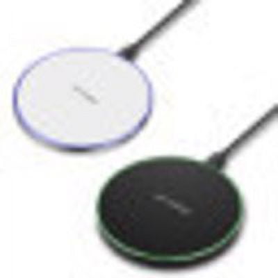 kurtrusly 10W intelligent QI wireless charger metal simple circular desktop mobile phone wireless fast charging