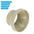 thumbnail image 4 of Conector reductor de conducto Uxcell de 6" a 4" adaptador de tubo de ventilación color beige 2 paquetes, 4 of 5