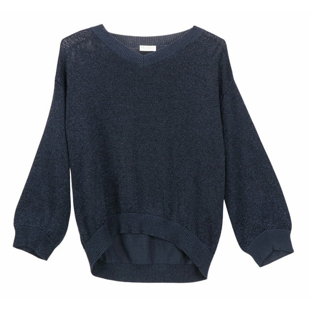 Brunello Cucinelli Pull à Paillettes Bleues - TP
