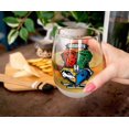 thumbnail image 3 of Harry Potter Animal Crests Teardrop Stemless Wine Glass | Holds 20 Ounces, 3 of 7