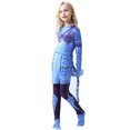 thumbnail image 5 of Kids Neytiri Cosplay Jumpsuit Halloween Aliens Bodysuit Outfit for 3-9T, 5 of 6