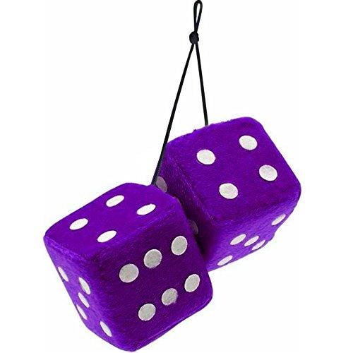 Car Dice Fuzzy Dice Mirror Hanging Accessories By Funnypartyhats Walmart Com Walmart Com