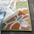 thumbnail image 6 of SAFAVIEH Cabana Iskra Floral Indoor/Outdoor Area Rug, Green/Pink, 2'7" x 5', 6 of 16