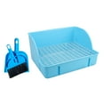thumbnail image 1 of Caja de inodoro de esquina Entrenador de orinal Bandeja de arena de esquina Jaula de entrenador de orinal Bandeja de esquina Azul B, 1 of 8