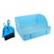 thumbnail image 1 of Caja de inodoro de esquina, entrenador de orinal, bandeja de arena de esquina, jaula para entrenador de orinal, bandeja de esquina Azul B, 1 of 9