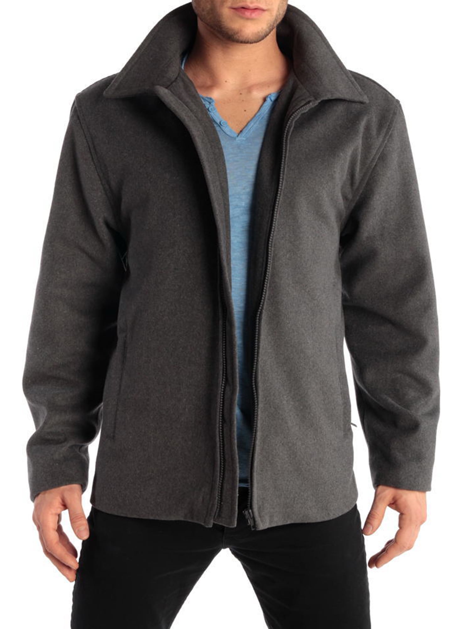 Men's open bottom store hipster coat
