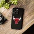 thumbnail image 3 of iPhone Slim Case - Black Red Bulls Inspired Design Basketball Classic - iPhone 15 Pro, 3 of 6