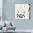 thumbnail image 3 of Trademark Fine Art 'Beware Of The Dog Sign On Antique Door' Canvas Art by Tom Quartermaine, 3 of 3