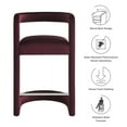 thumbnail image 4 of Counter Stool Chair, Red, Velvet, Bar Pub Cafe Bistro Dining Kitchen Hospitality Restaurant, Modern Contemporary, HB37620, 4 of 9