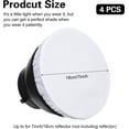 thumbnail image 2 of Woeilo 4 Pieces Light Diffuser, 7inch/18cm Ring Light Diffuser Standard Cloth Diffuser Lamp Socks Diffuser Lamp Cover Light Reflectors for Photography Studio Strobe Reflector (White), 2 of 5