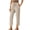 Beige, variant on Staron Women's Spring Casual Pants Straight Leg Ankle-Length Linen Cotton Trousers with Lace-Up Tie Waist Solid Color Relaxed Comfy Travel, Beige XXL